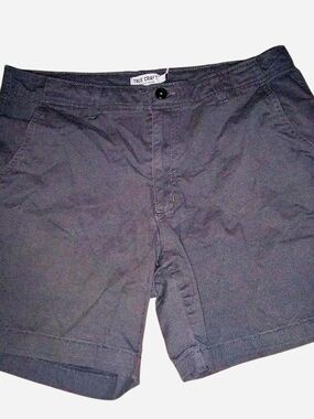 True Craft Men's Charcoal Flat-Front Shorts